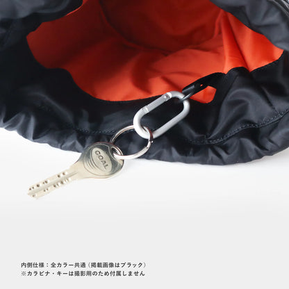 MA-1 キルティング 巾着ショルダーバッグ / ブラック